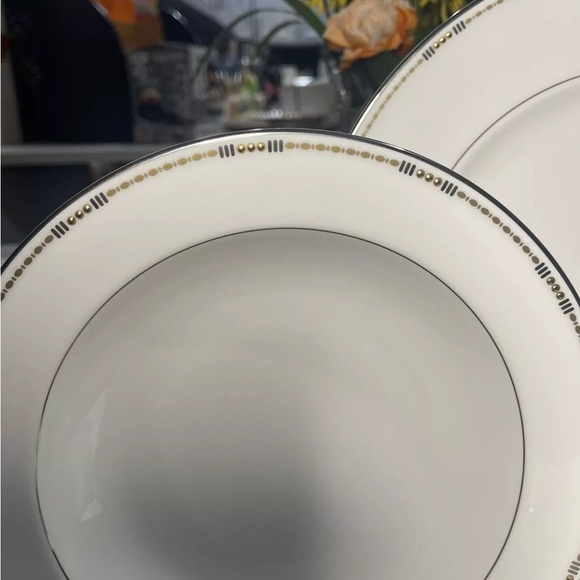 Rare Waterford Crystal Basque China 6 Piece Place Setting Discontinued Vintage - Picture 4 of 16